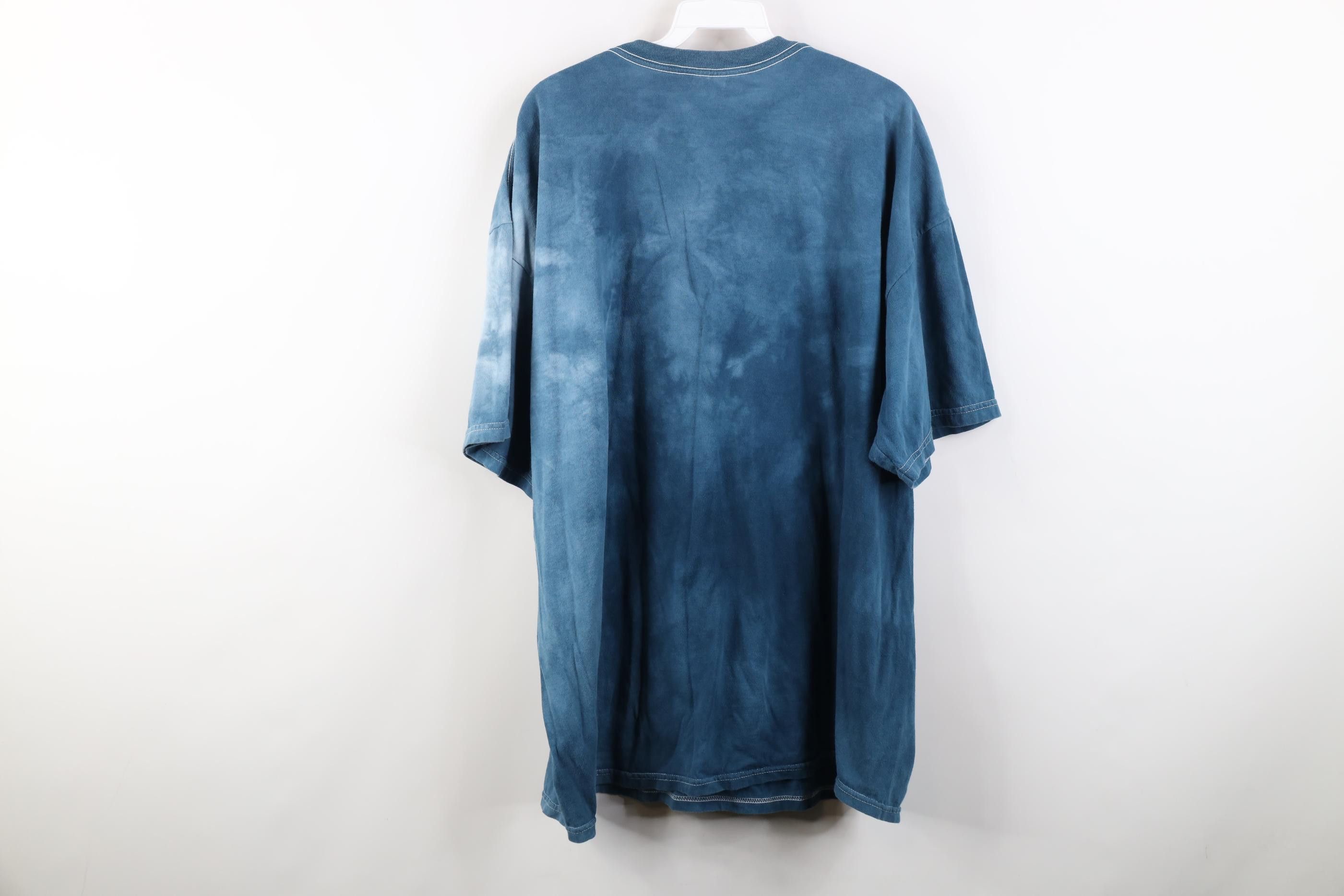 Vintage Vintage 90s Streetwear White Wolf Acid Wash T-Shirt Blue Size US XXL / EU 58 / 5 - 9 Thumbnail