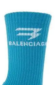 Balenciaga o1w1db10126 Size: M / Sporty B Tennis Socks in Blue Size ONE SIZE - 2 Thumbnail