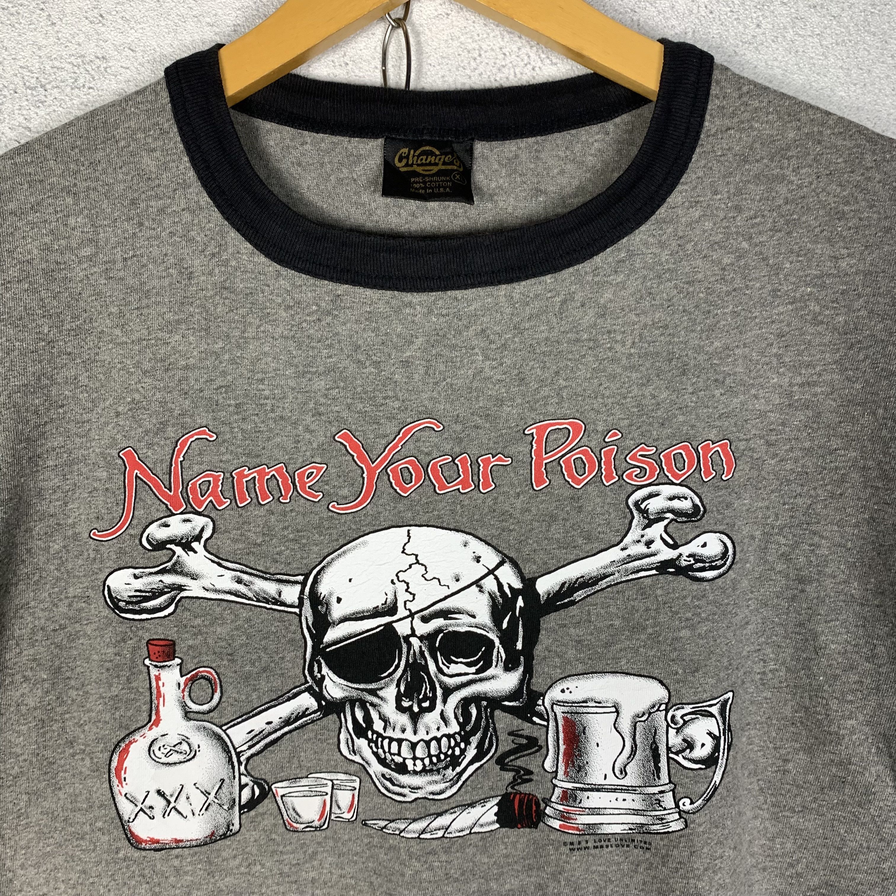 Vintage Vintage Poison Ringer Tshirt Size US XL / EU 56 / 4 - 2 Thumbnail