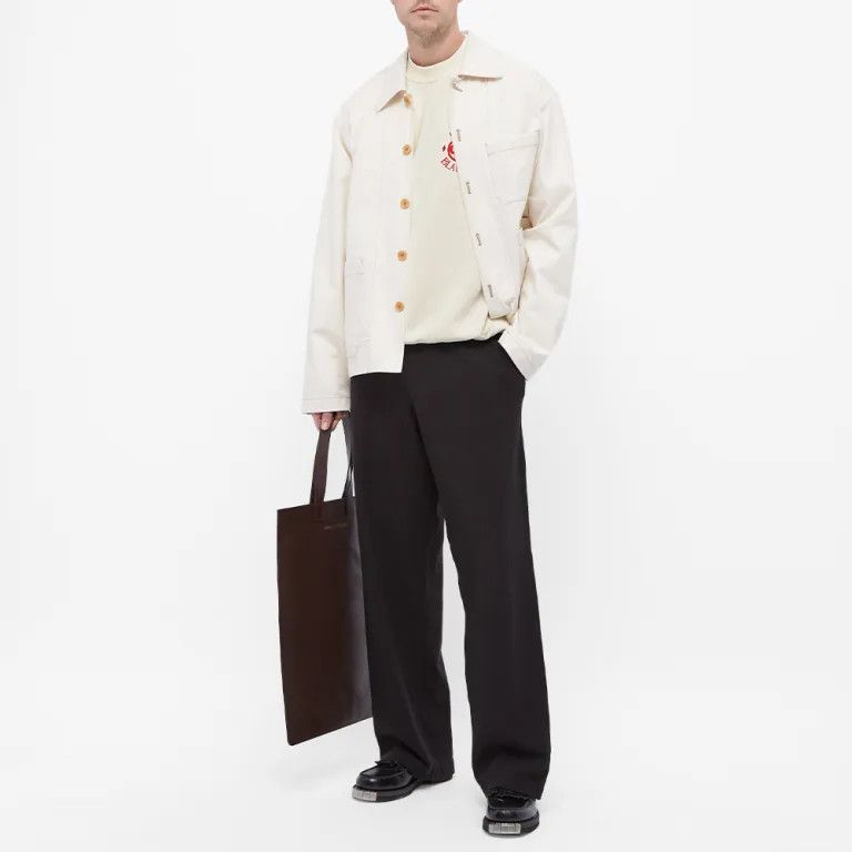 Casablanca Cream Embroidered Sport Logo Oversized Sweatshirt Size US XXS / EU 40 - 3 Thumbnail