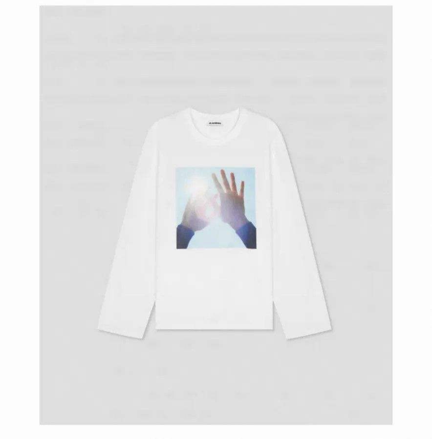 Jil Sander JIL SANDER Unisex Cotton LS Pattern Tee S Size S / US 4 / IT 40 - 2 Thumbnail