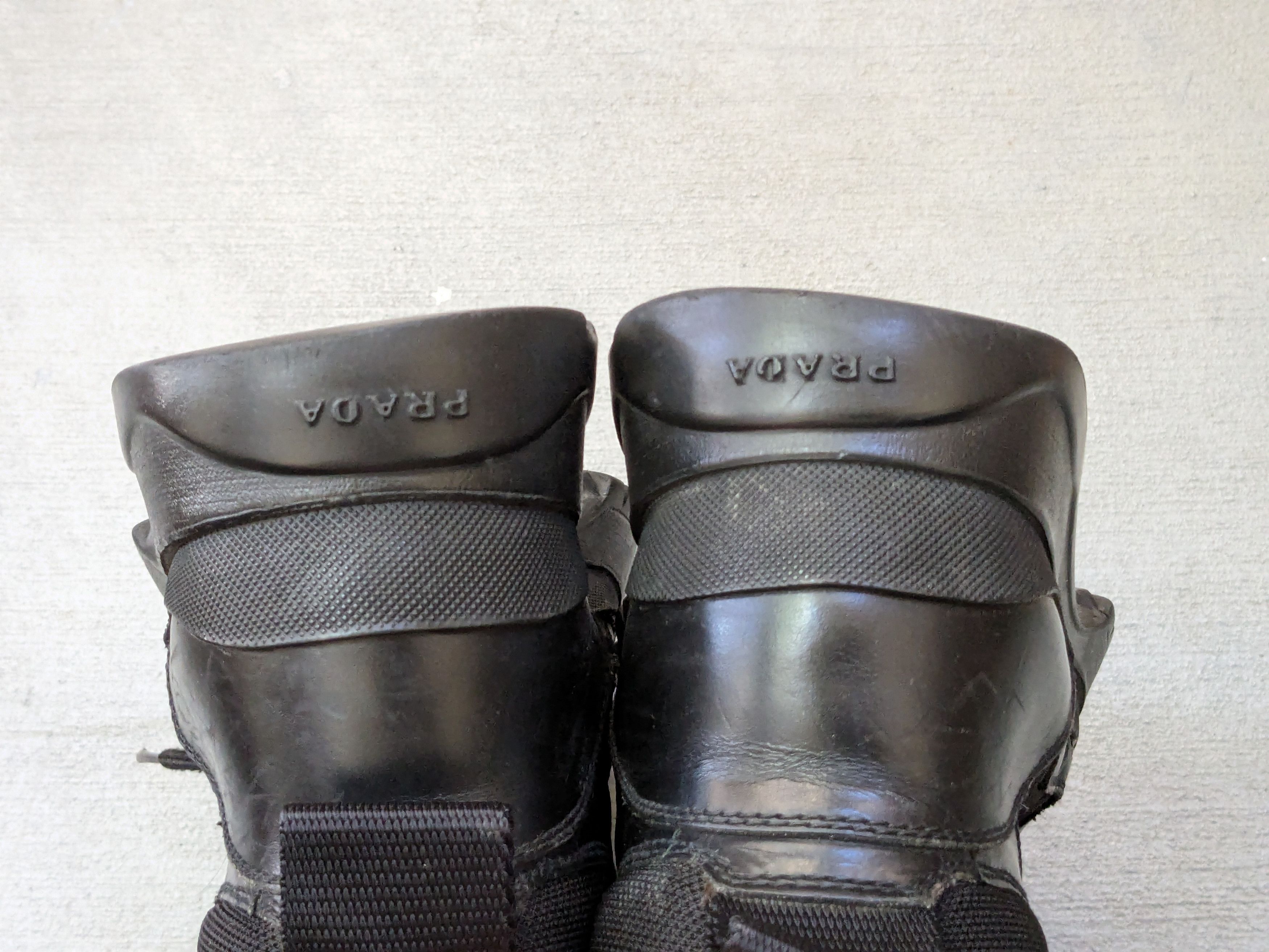 Prada Prada Shoes Black Size 8 Leather Nylon Techwear Lace Up FLAW Size US 8 / EU 41 - 19 Thumbnail