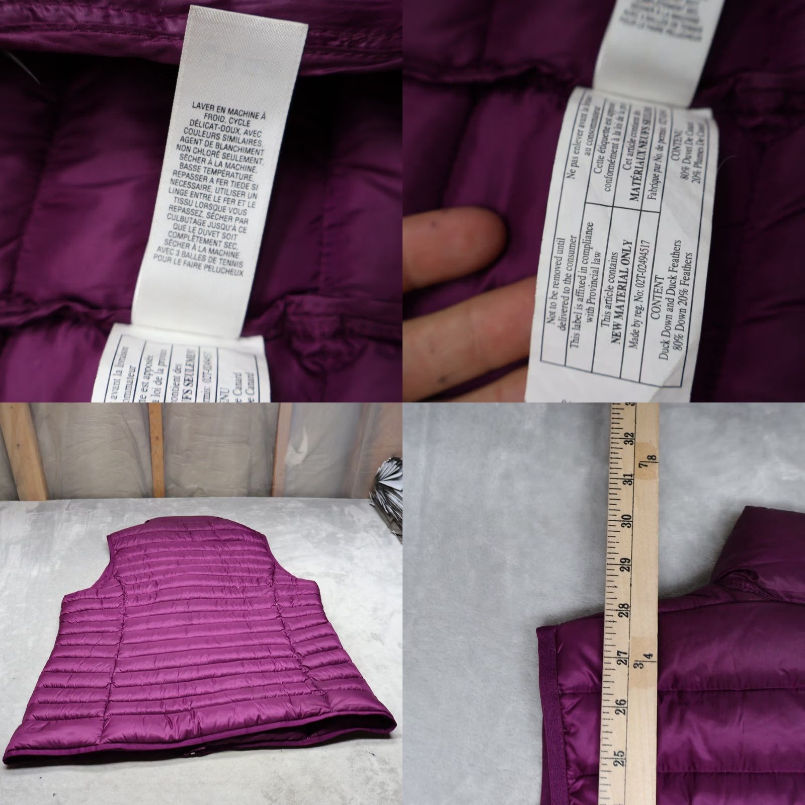 Vintage VINTAGE Cabela's Down Vest Womens 2XL Purple Quilted Puffer Lightweight Insulated Warm Size XXL / US 16-18 / IT 52-54 - 9 Thumbnail