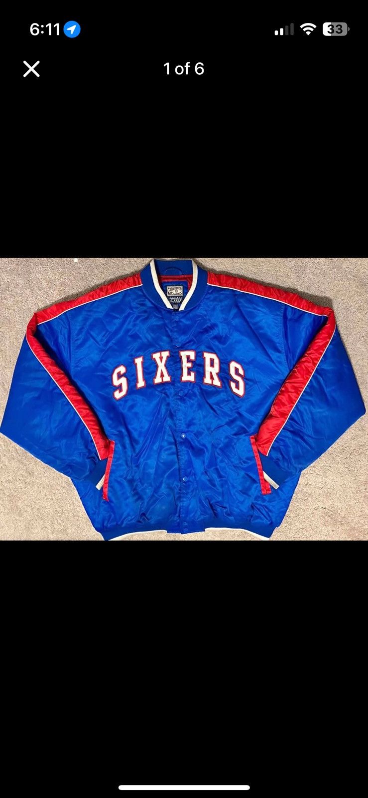 Other Vintage 90s Philadelphia 76ers Jacket Hardwood Classics XL Size US XL / EU 56 / 4 - 1 Thumbnail