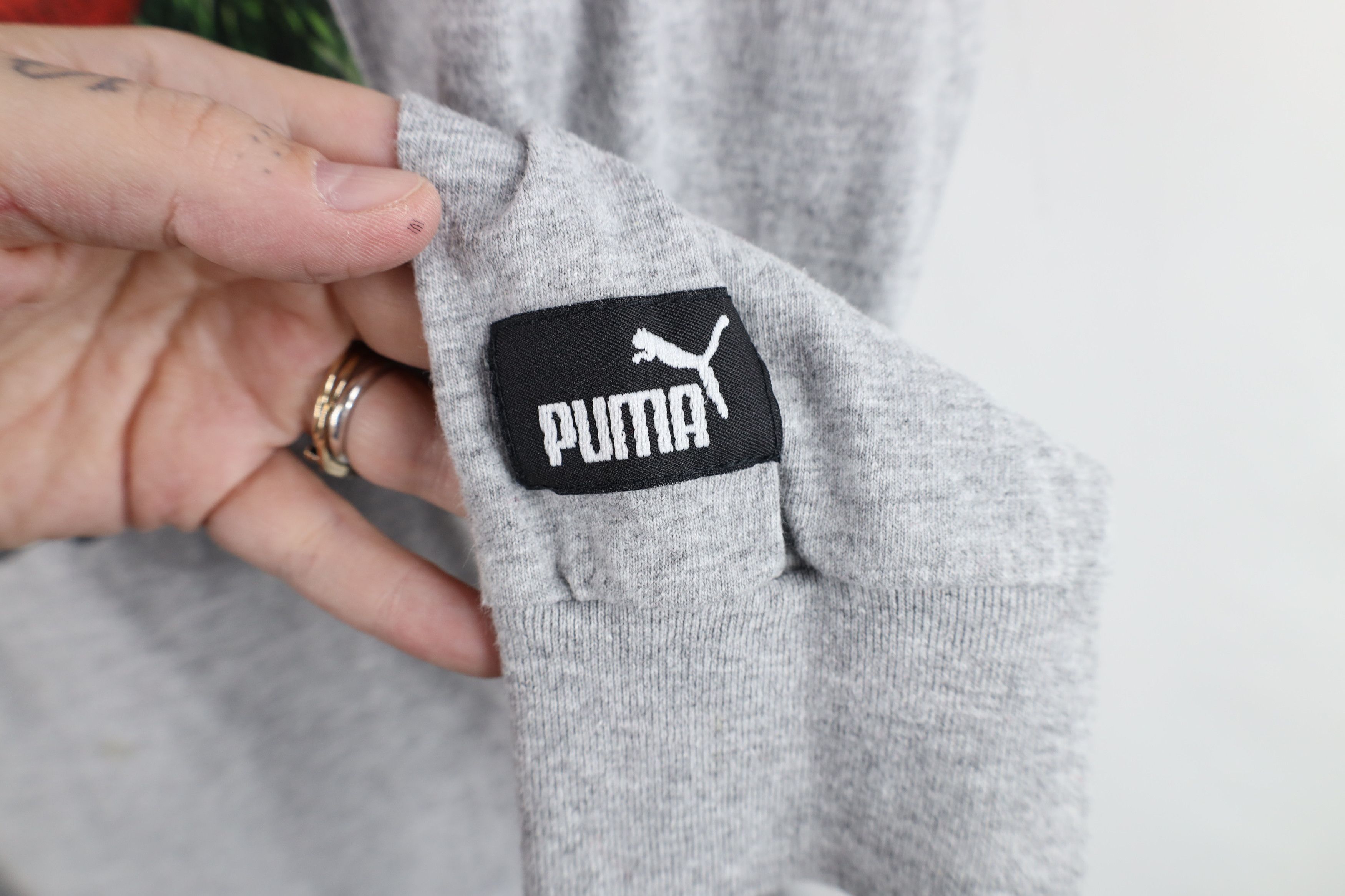 Puma × Vintage Vintage 90s Puma Browns Football Long Sleeve T-Shirt Gray Size US L / EU 52-54 / 3 - 4 Thumbnail