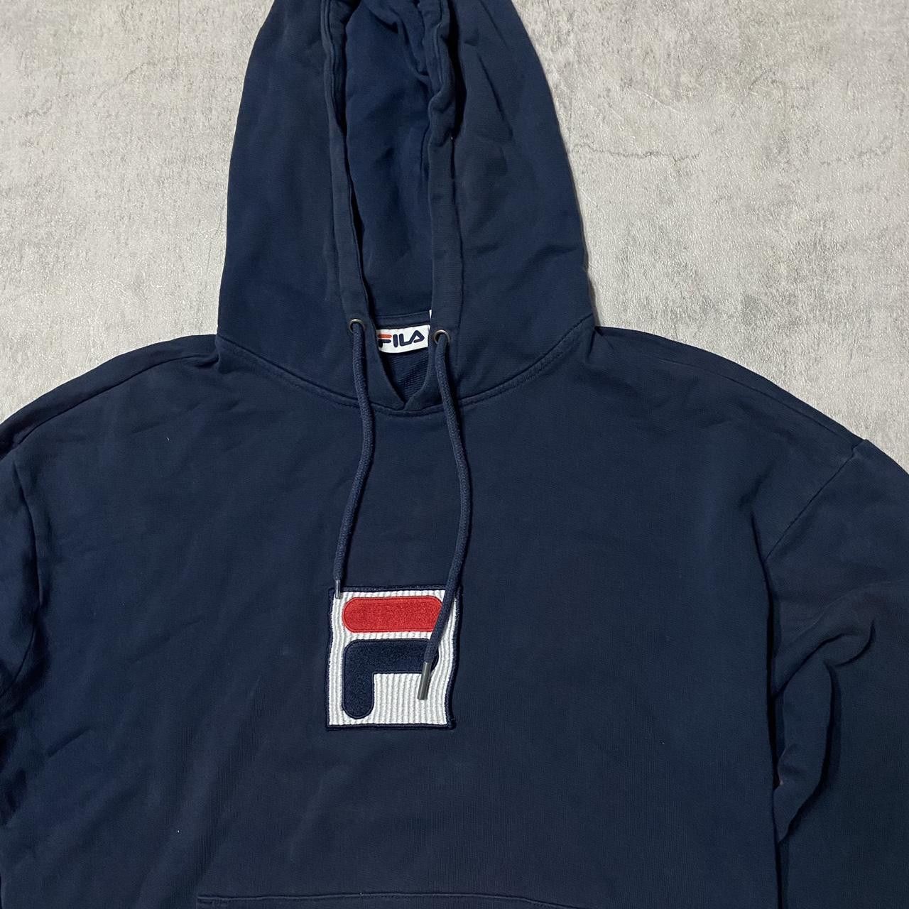 Fila Navy Fila hoodie with embroidered logo - oversized fit Size US L / EU 52-54 / 3 - 2 Thumbnail