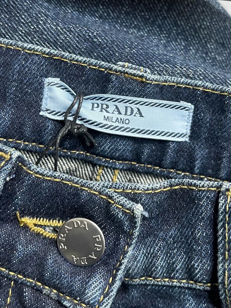 Prada Prada Metallic triangle jeans 2502-Nextarrow Size US 26 / EU 42 - 6 Thumbnail