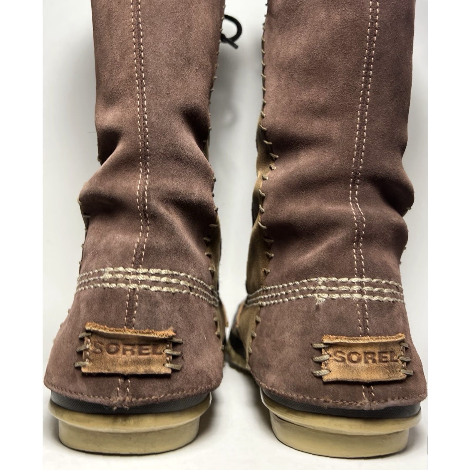 SOREL Sorel Cate The Great Boots Womens Knee High Winter Fur Lace Up Waterproof Insulated 14.75” Brown Size 7 NL1572-256 Size US 7 / IT 37 - 7 Thumbnail