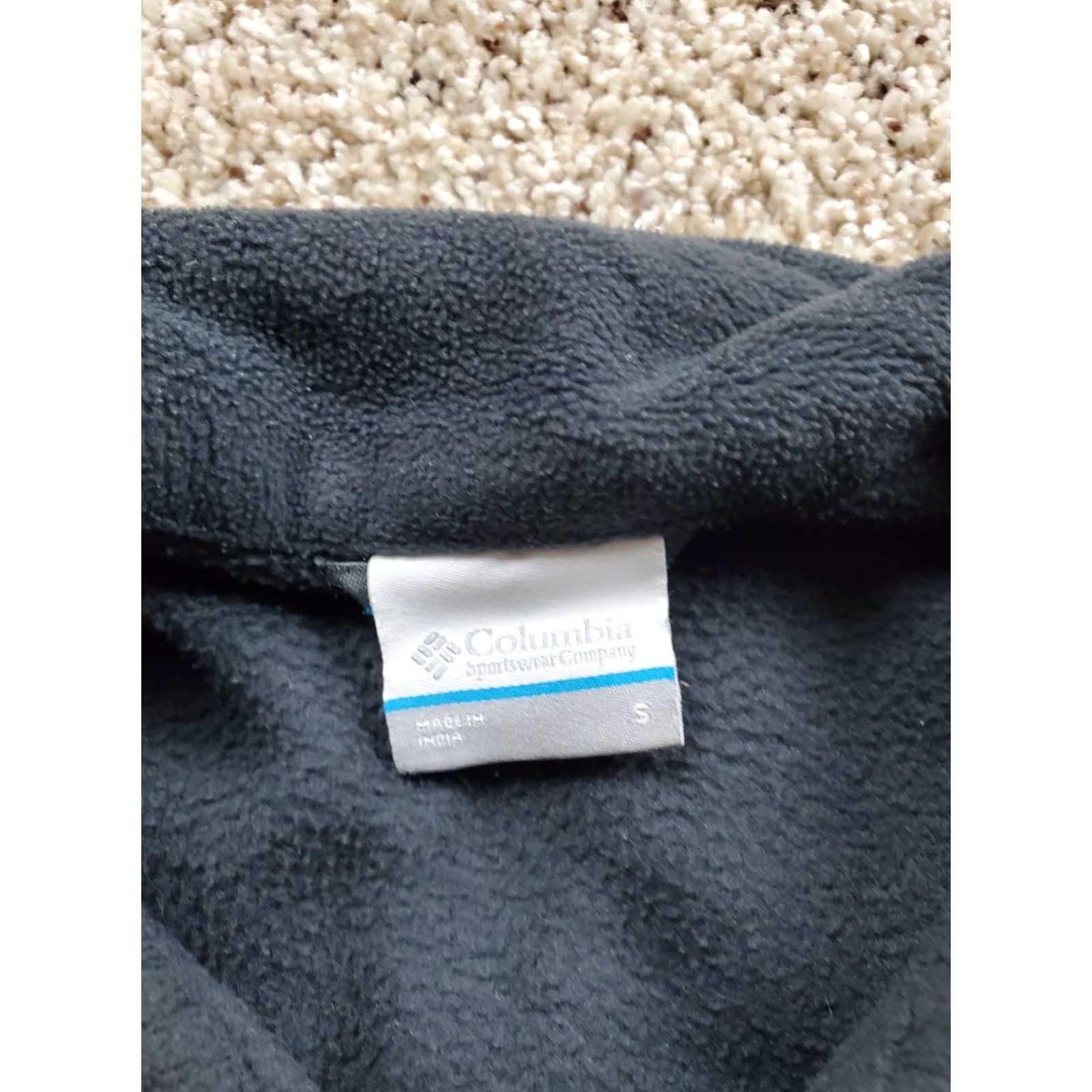 Vintage Columbia Fleece Jacket Mens Small Blue Full Zip Outdoors Pockets Windbreaker Mock Neck Lightweight Size US S / EU 44-46 / 1 - 5 Thumbnail