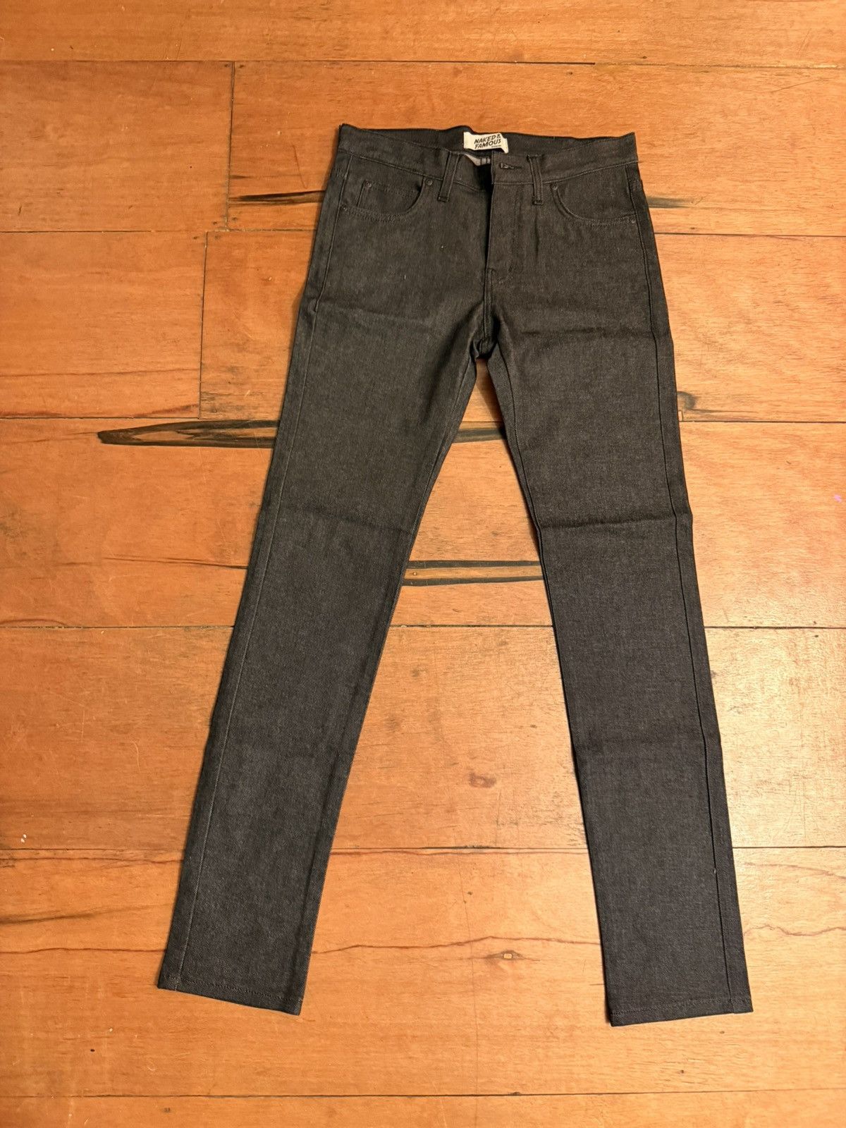Naked & Famous Super Guy “Black Boost” Jeans – Size 31 – Unworn Size US 31 - 2 Thumbnail