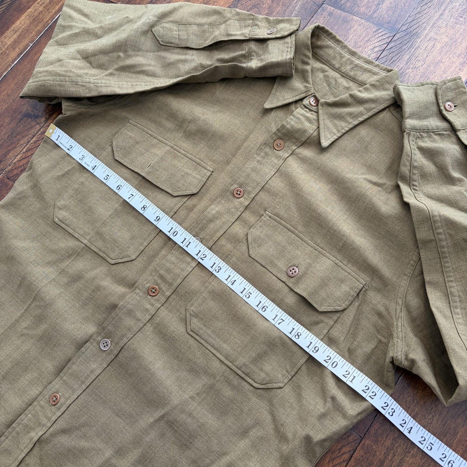 Vintage Vintage La Playa Marlboro Shirt Mens L Wool Blend 1940s Size US L / EU 52-54 / 3 - 11 Thumbnail
