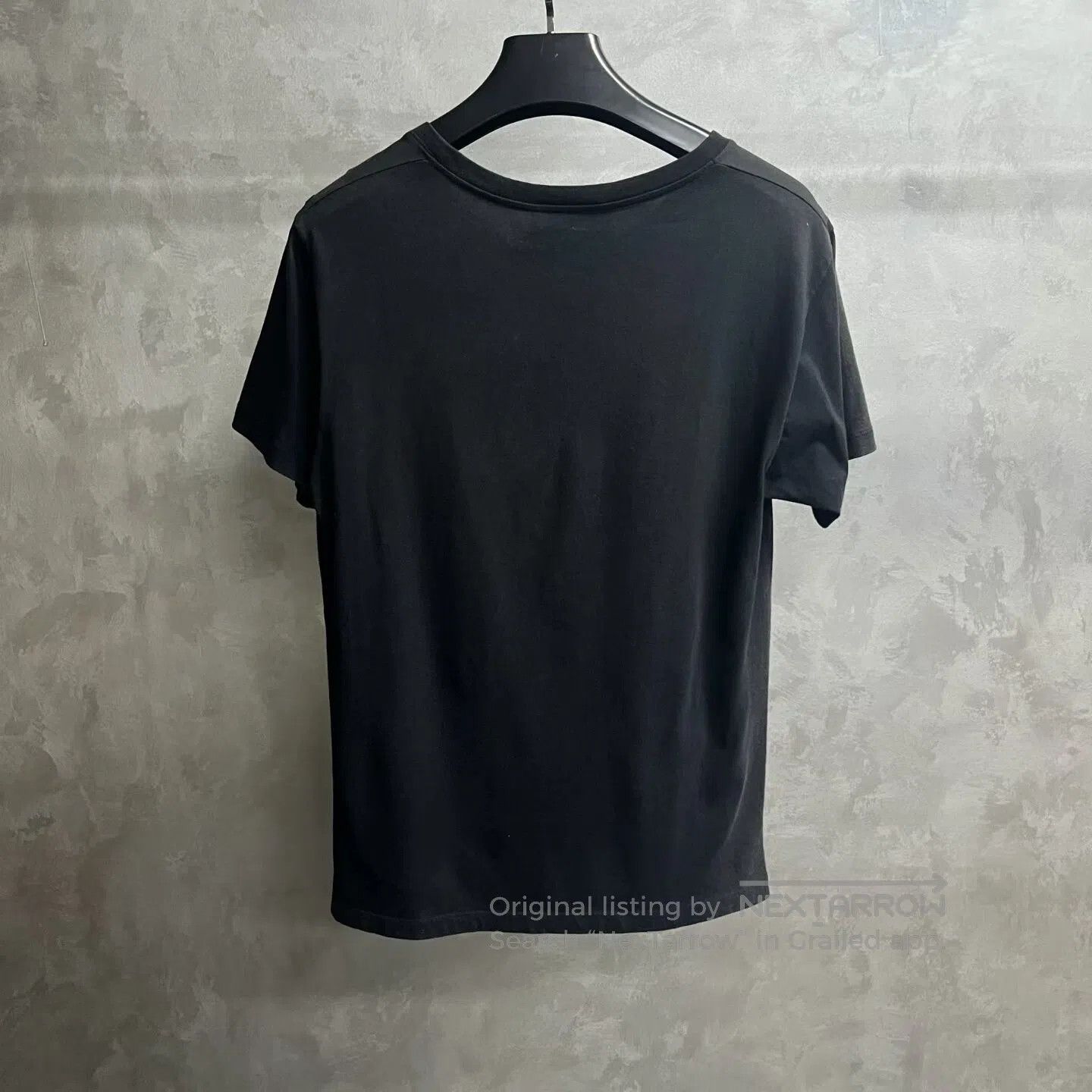 Gucci Guicci Black logo-print round-neck short-sleeve T-shirt| Size US S / EU 44-46 / 1 - 5 Thumbnail