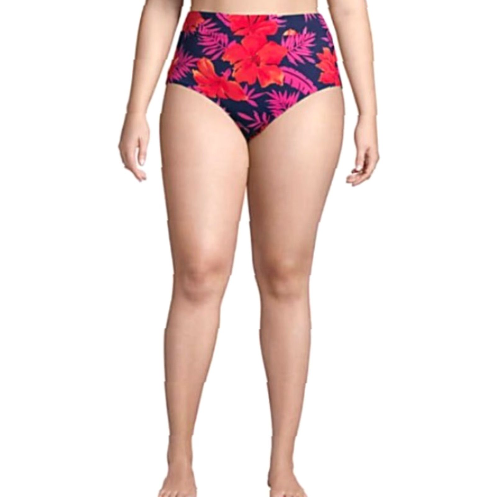Lands' End VINTAGE Lands' End Womens Plus Tummy Control High Waisted Bikini Bottoms-Size 26W (NWT) Size ONE SIZE - 2 Thumbnail