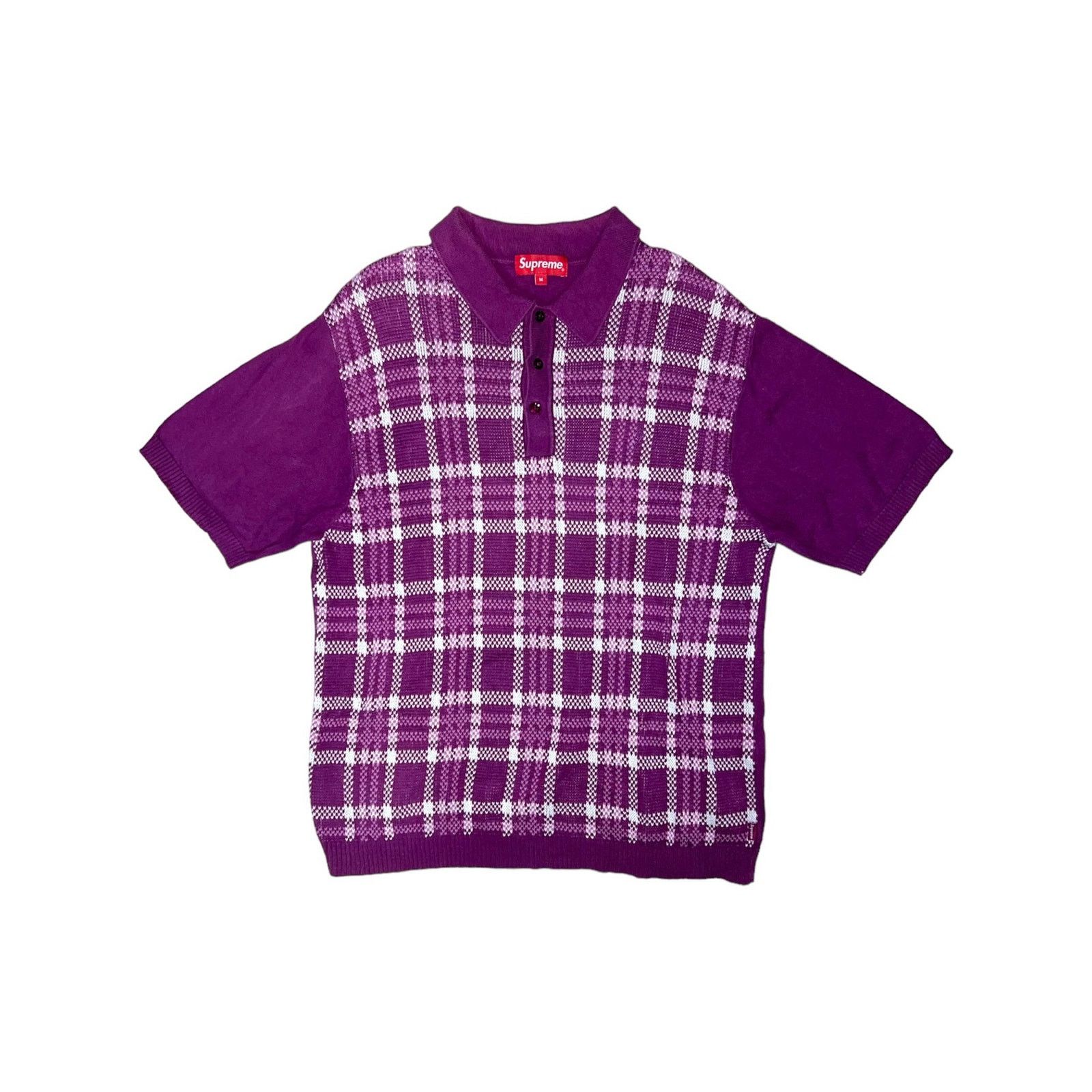 Supreme Supreme SS18 Plaid Knit Polo | Grailed