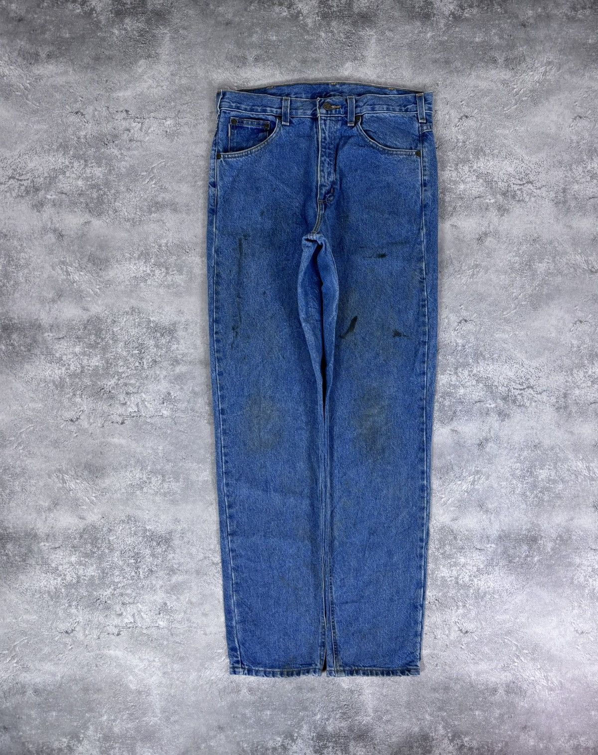 Carhartt Vintage Carhartt Men’s Blue Denim Jeans Straight Fit B17 STW Size US 33 - 2 Thumbnail