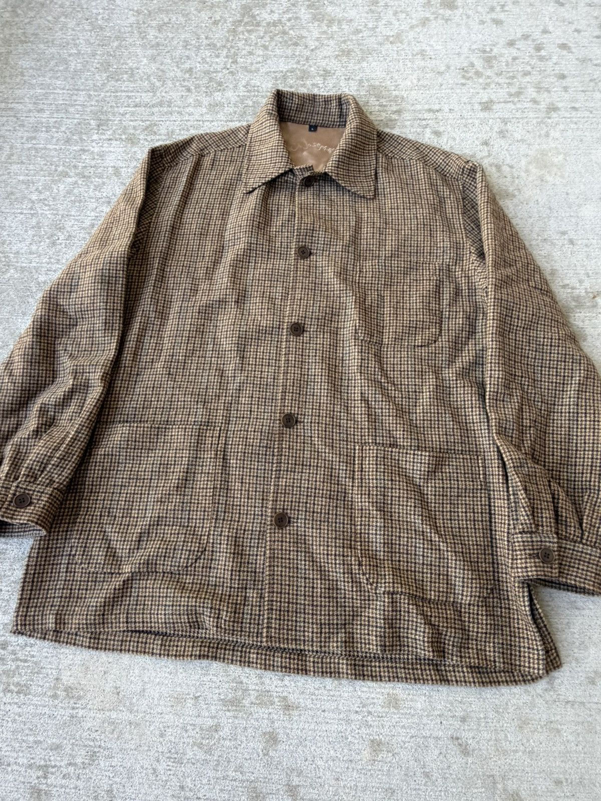 Joseph C Joseph NYC Wool Herringbone Overshirt Chore Made in USA Size US L / EU 52-54 / 3 - 2 Thumbnail