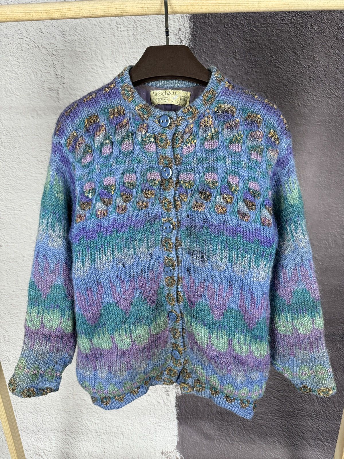 Handmade × Vintage Vintage SioChain Ireland Handloomed Sweater women’s Size M / US 6-8 / IT 42-44 - 3 Thumbnail