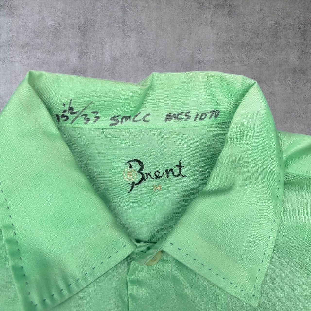 Vintage 1970s Vintage Green Button Up Shirt Size US L / EU 52-54 / 3 - 4 Thumbnail