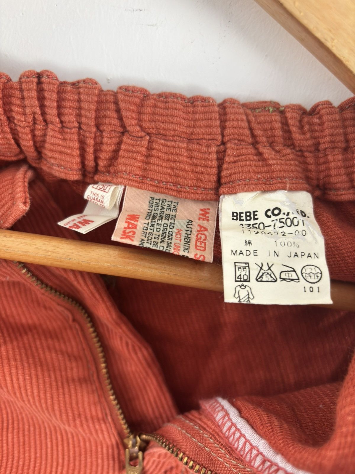 Japanese Brand Japanese Wask Orange Corduroy Shorts Size US 30 / EU 46 - 6 Thumbnail