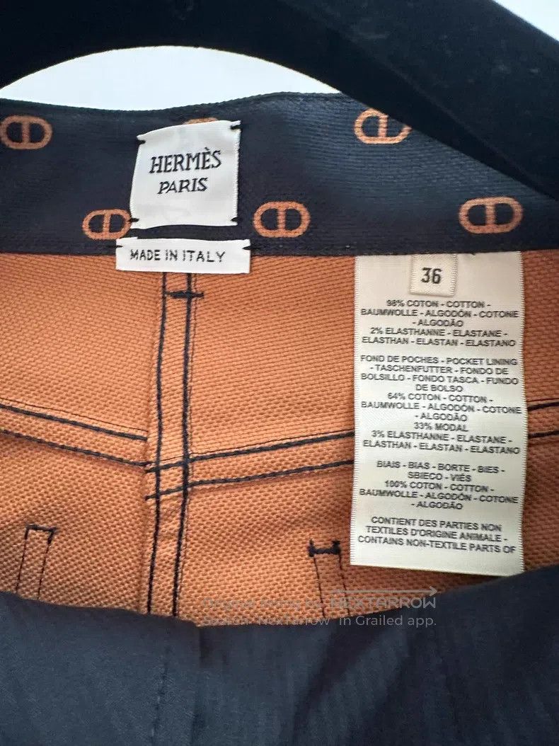 Hermes Hermes Pig Nose Pattern Full Print Straight Leg Casual Tro Size 24" / US 00 / IT 34 - 3 Thumbnail