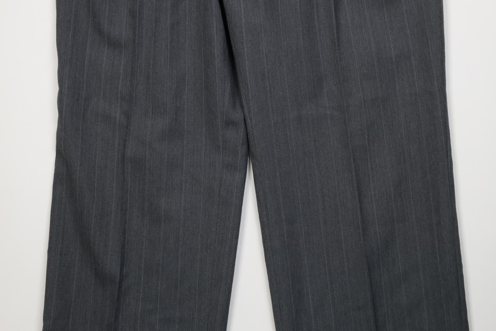Vintage Vintage 90s Streetwear Wool Striped Wide Leg Chino Pants USA Size US 36 / EU 52 - 3 Thumbnail