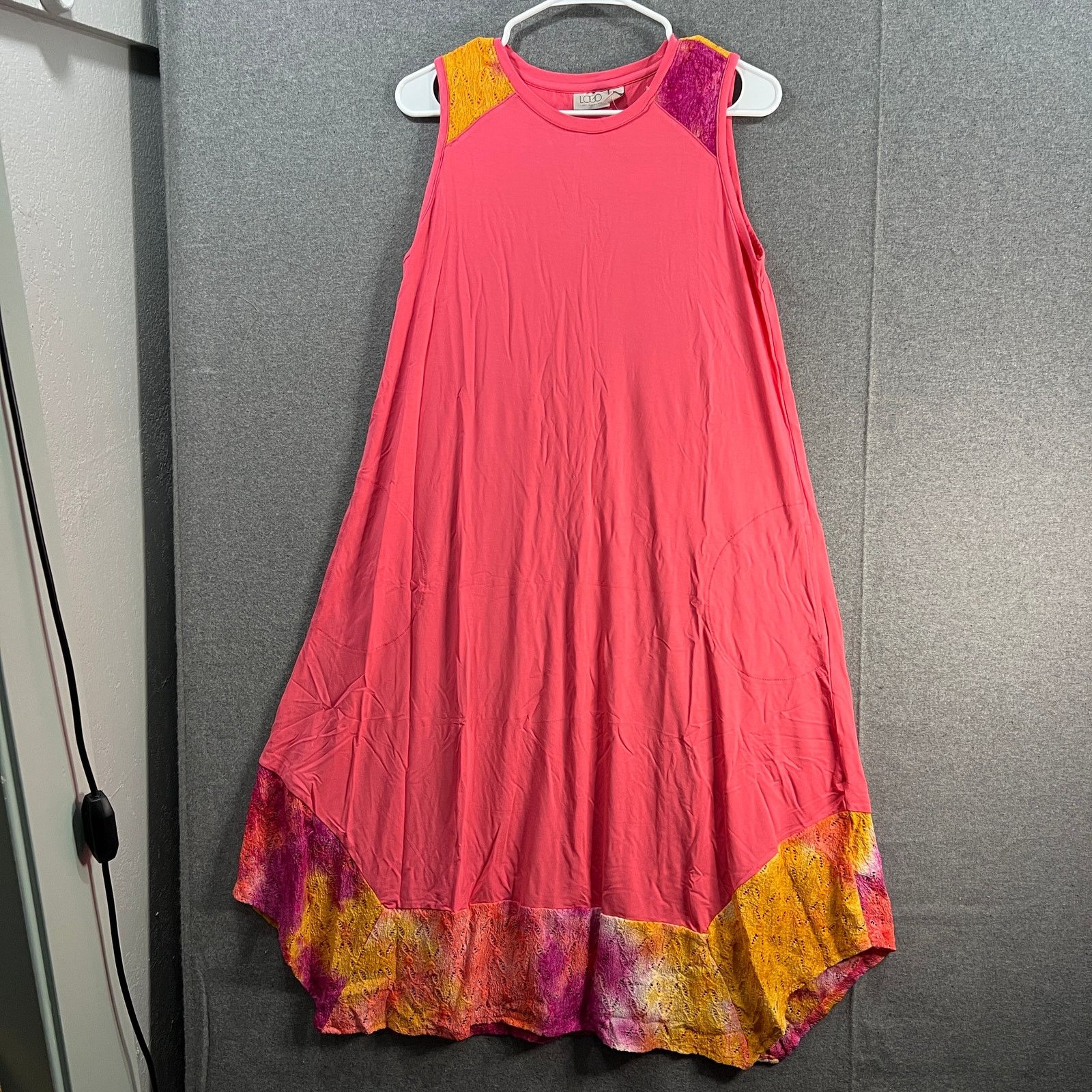 Other LOGO by Lori Goldstein Dress with Tie-Dye He Size XS / US 0-2 / IT 36-38 - 1 Thumbnail