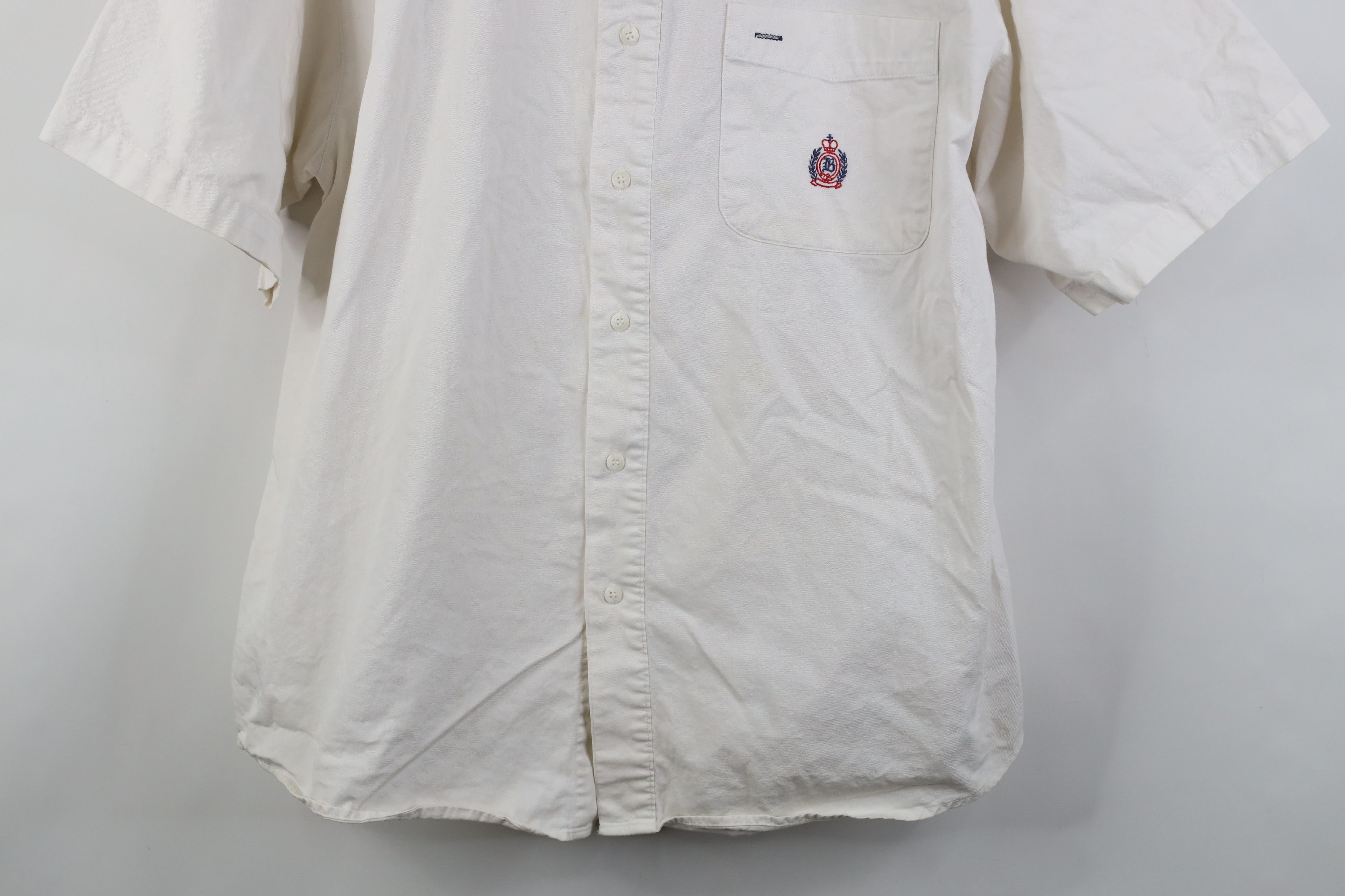 Vintage Vintage 90s Streetwear Short Sleeve Button Shirt White Size US XL / EU 56 / 4 - 3 Thumbnail