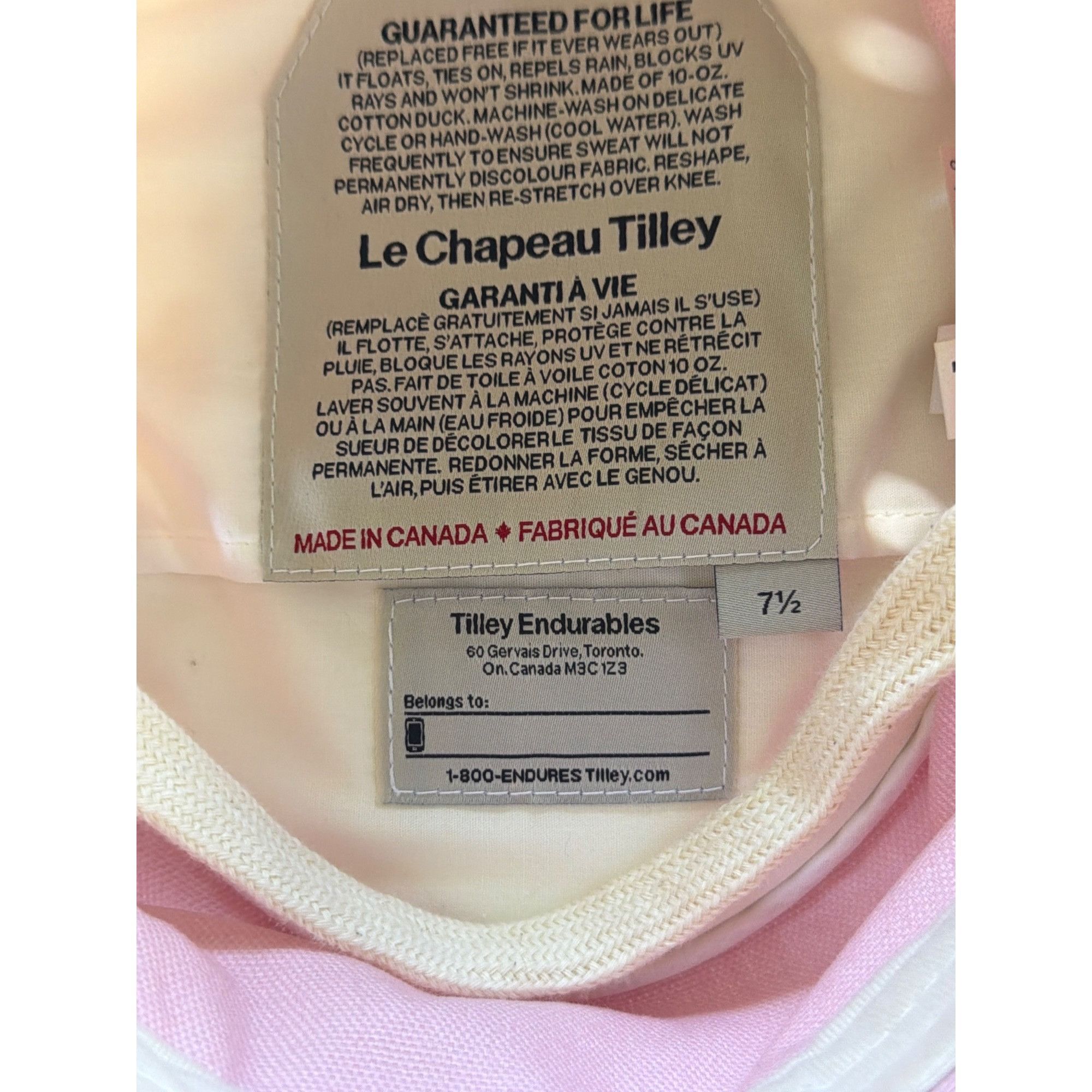 Tilley NWOT Tilley The Iconic T1 Bucket - Light Pink 7 1/2 60cm Lar Size ONE SIZE - 9 Thumbnail