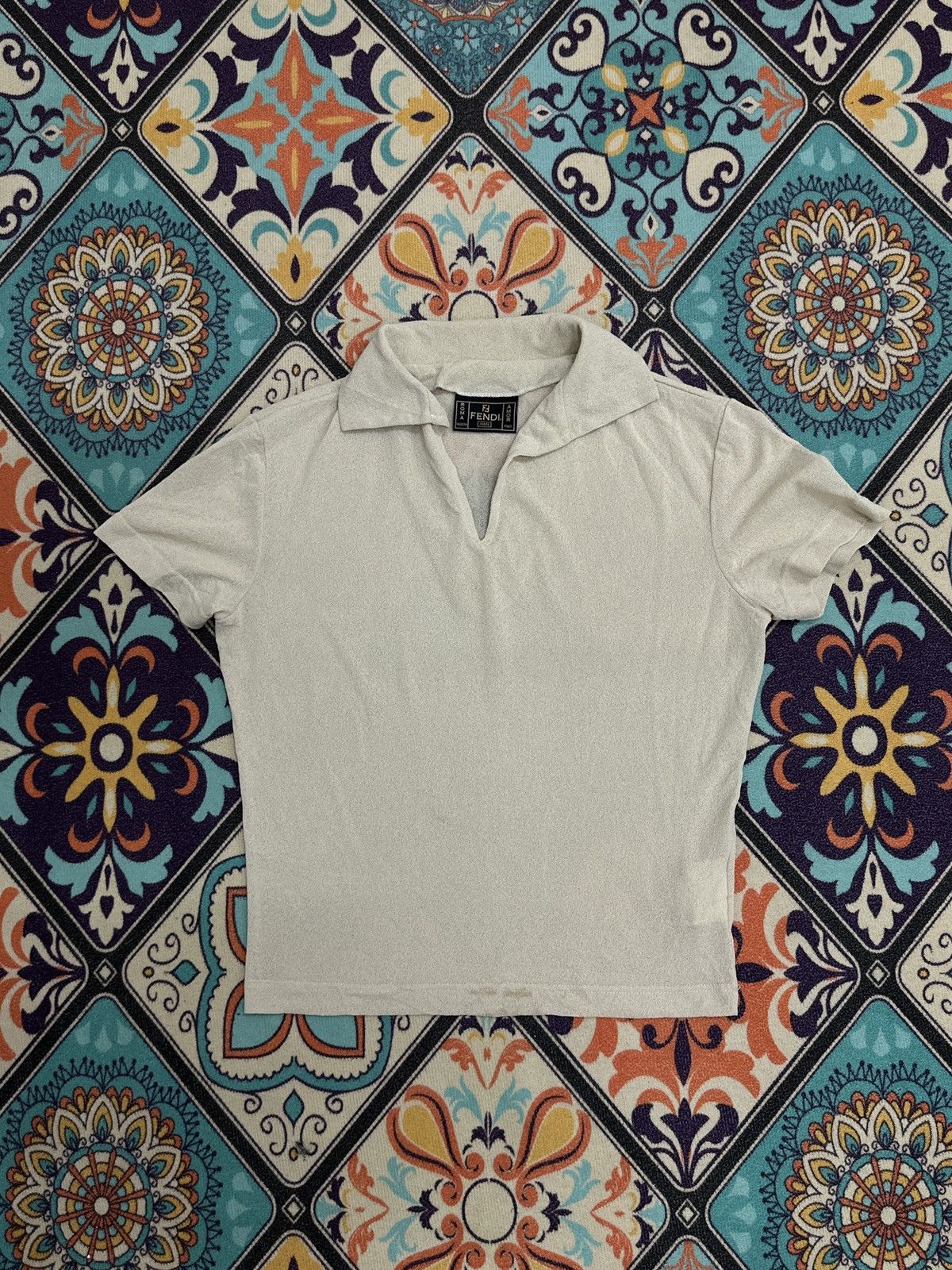 Fendi Vintage Fendi Mesh Polos T-Shirt Size US S / EU 44-46 / 1 - 1 Thumbnail