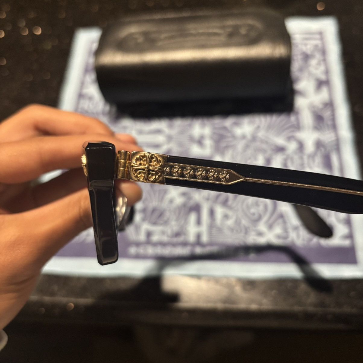 Chrome Hearts Chrome Hearts Gold Hardware glasses Size ONE SIZE - 2 Thumbnail