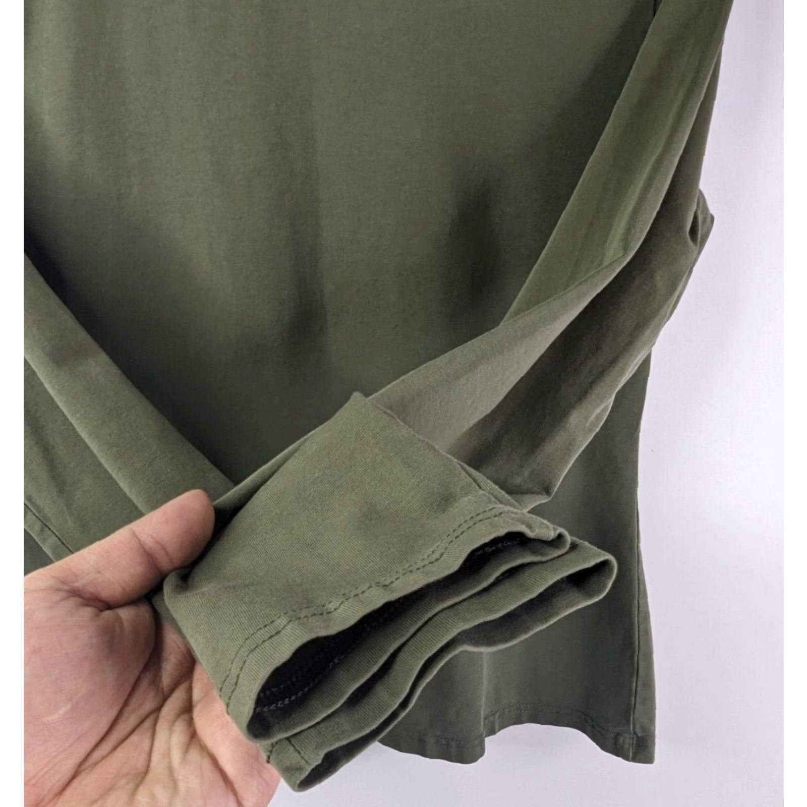 Vintage Skyr Shirt Women M Green Long Sleeve Turtleneck Knit Cotton Blends Casual Logo Basic All Seasons Regular Mens Womens Boys Girls Size M / US 6-8 / IT 42-44 - 2 Thumbnail
