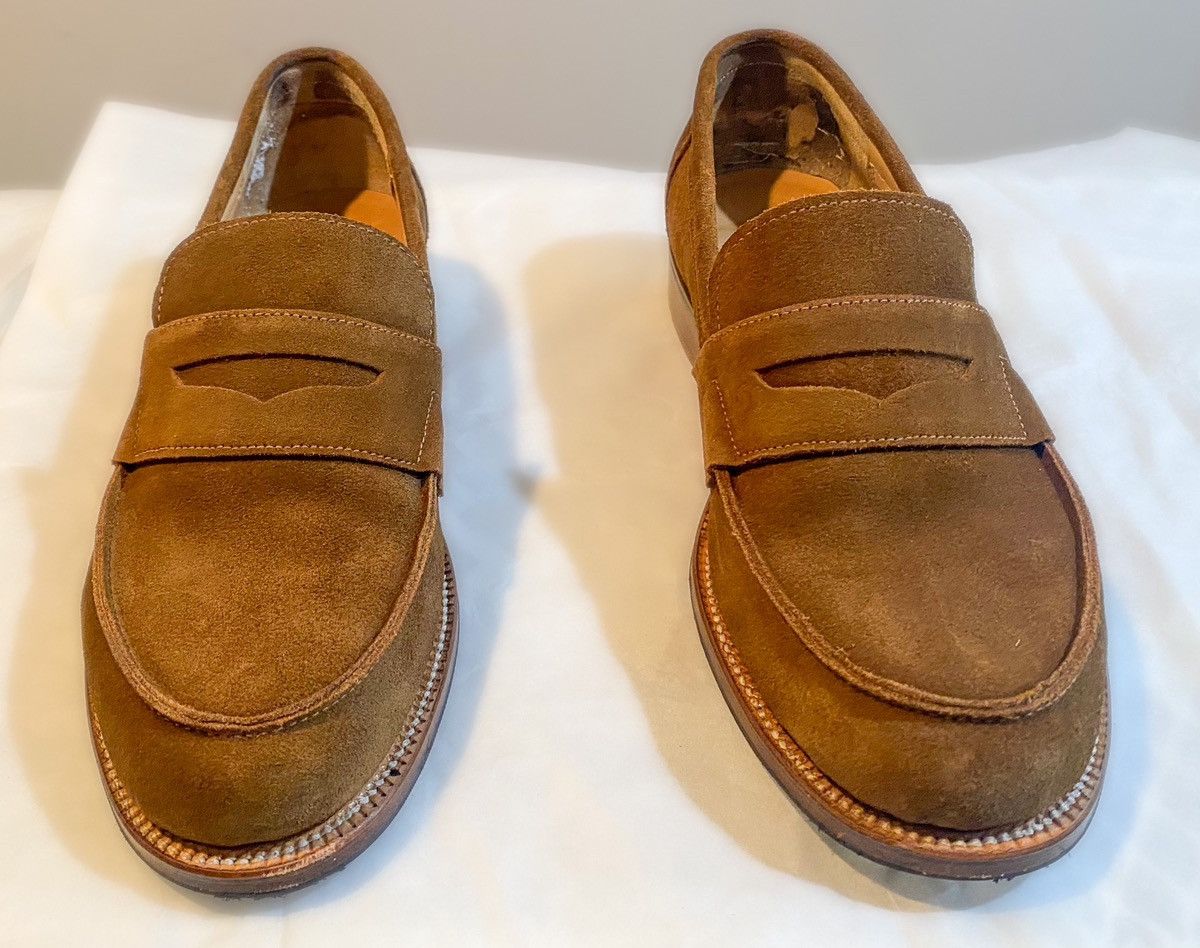 Grenson Grenson Epsom Loafers - snuff suede Size US 8 / EU 41 - 3 Thumbnail