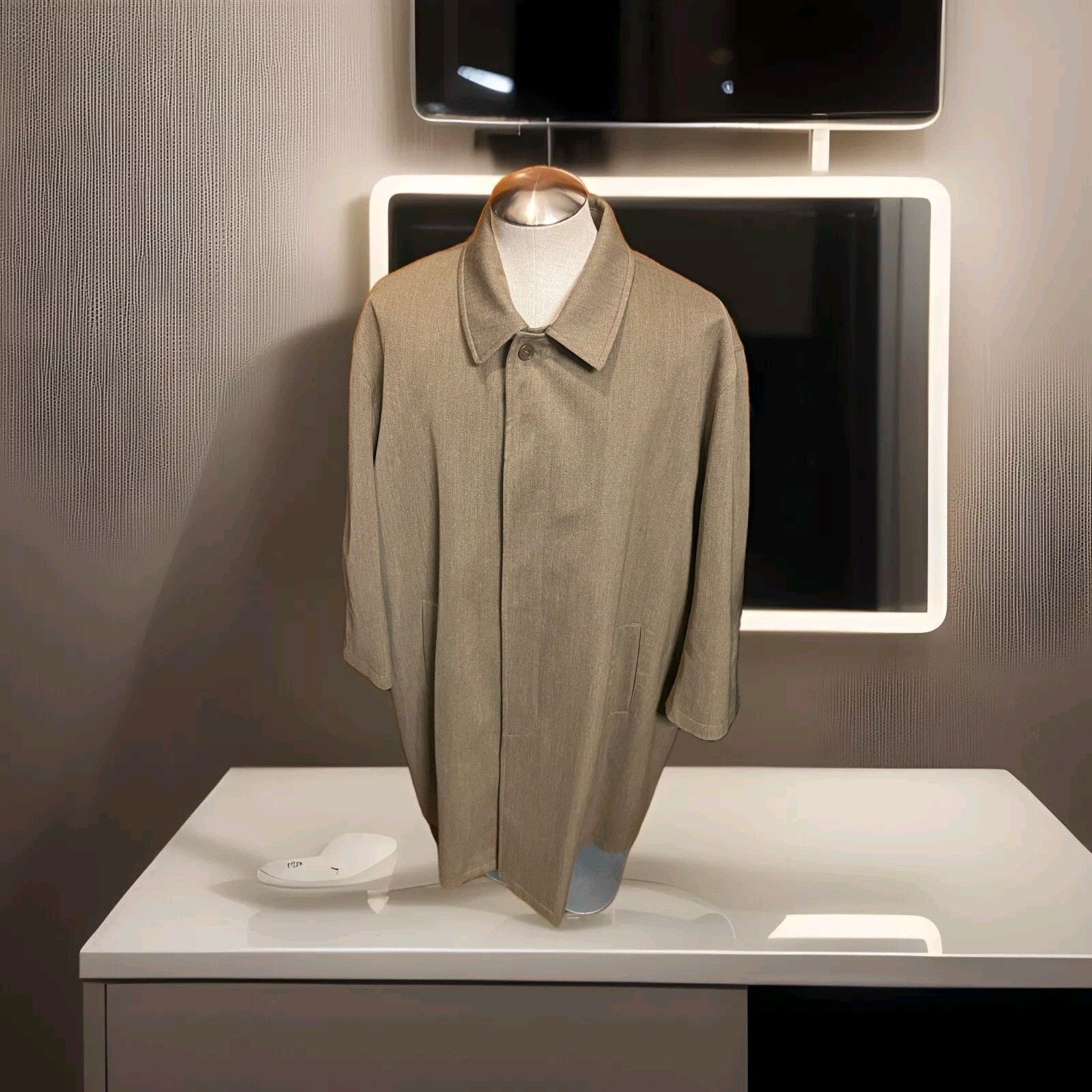 Other Movimento 4 Buttons Coat Made In Italy Size 50 Olive Green Size US L / EU 52-54 / 3 - 1 Thumbnail