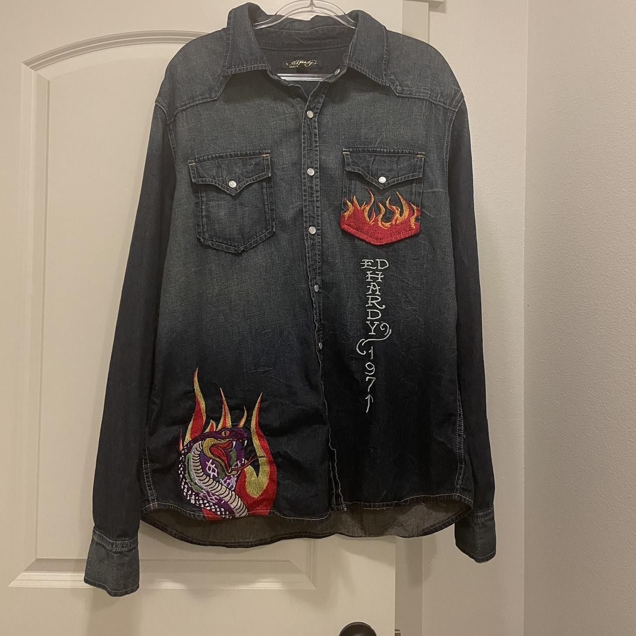 Ed Hardy Ed Hardy Button-up Size US XXL / EU 58 / 5 - 1 Thumbnail