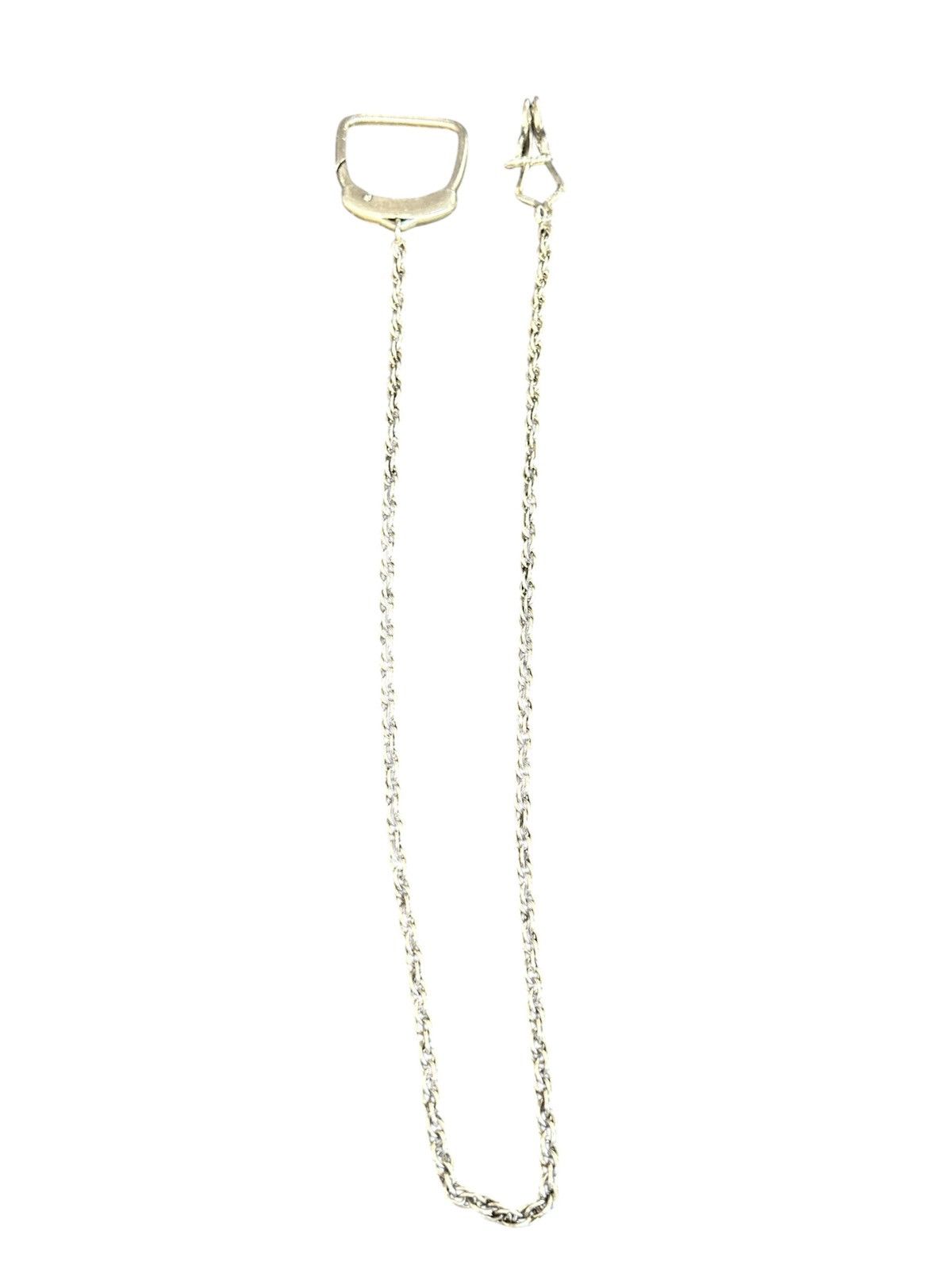 Sterling Silver Vintage .925 Silver Grunge Wallet Chain Size ONE SIZE - 1 Thumbnail