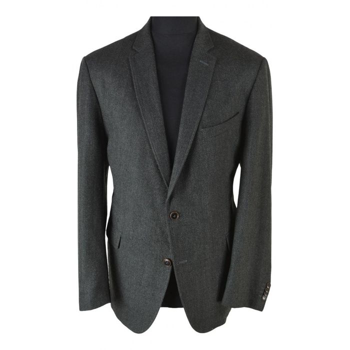 Loro Piana Mens Blazer Carl Gross Loro Piana Dream Tweed Grey Green Her ...