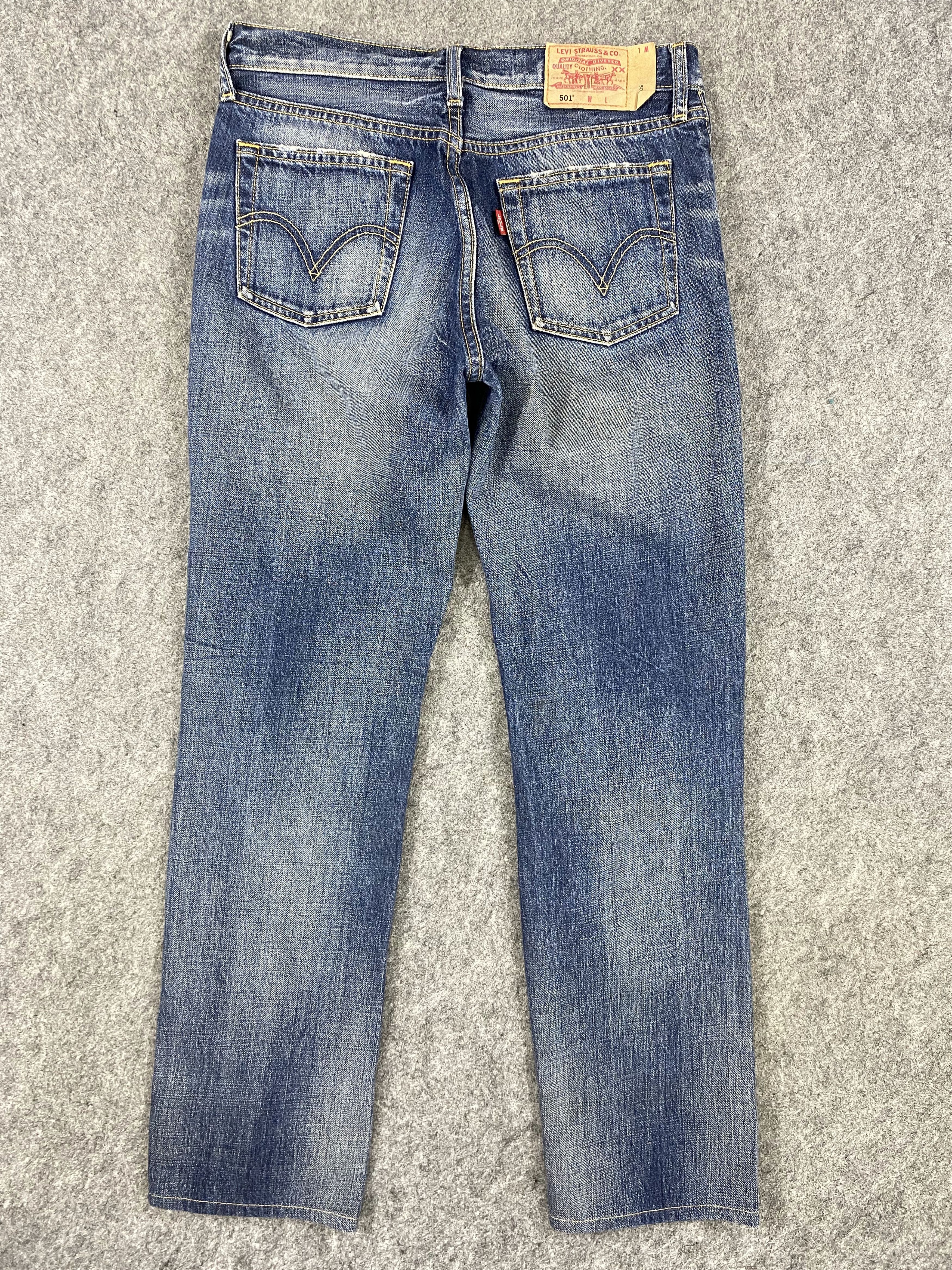 Levi's Blue Distressed Vintage Levi's 501 30x28.5 Denim -JN1191 Size US 30 / EU 46 - 2 Thumbnail