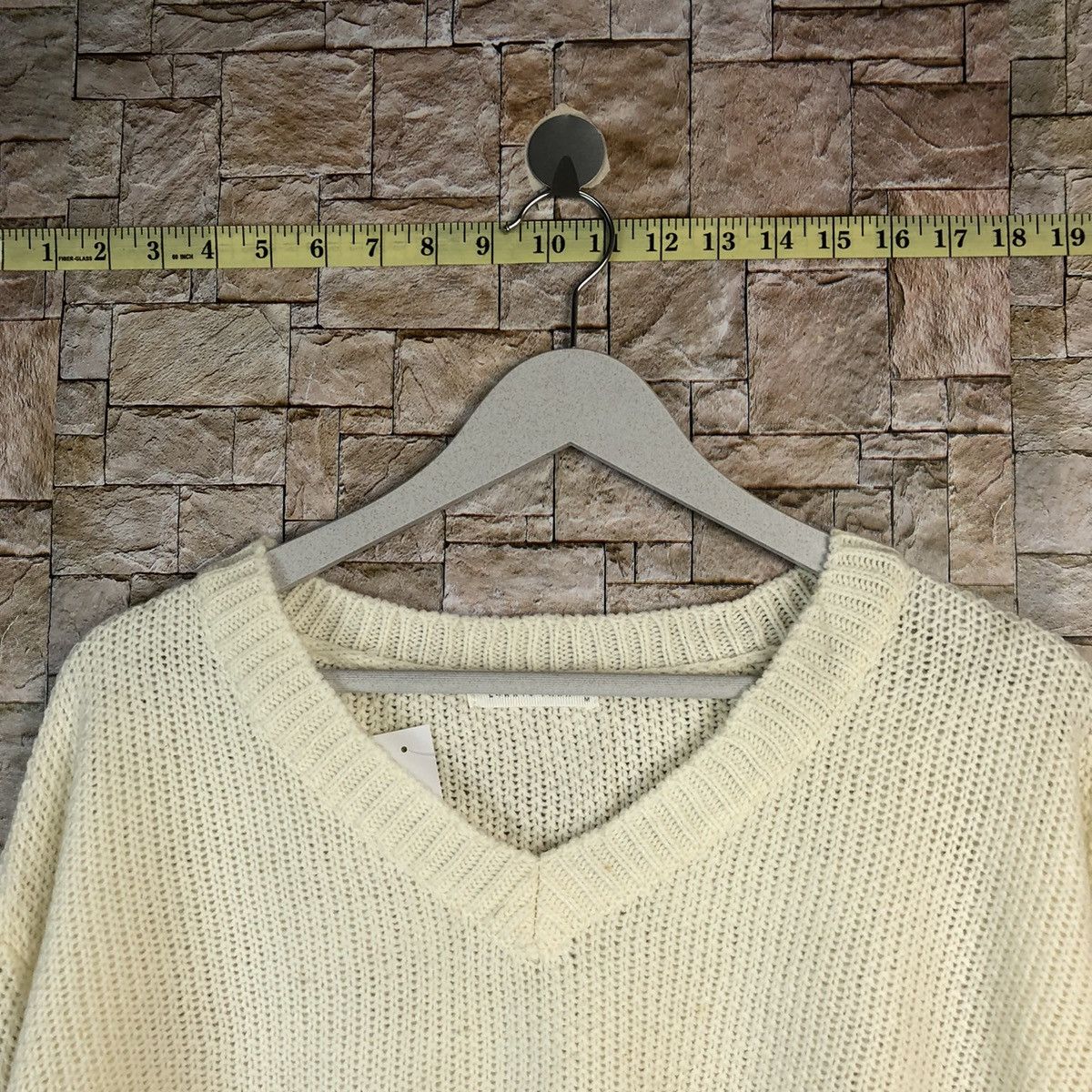 Homespun Knitwear × LOWRYS FARM Lowyrs Farm japan vintage White Knitwear #A1098 Size US M / EU 48-50 / 2 - 4 Thumbnail