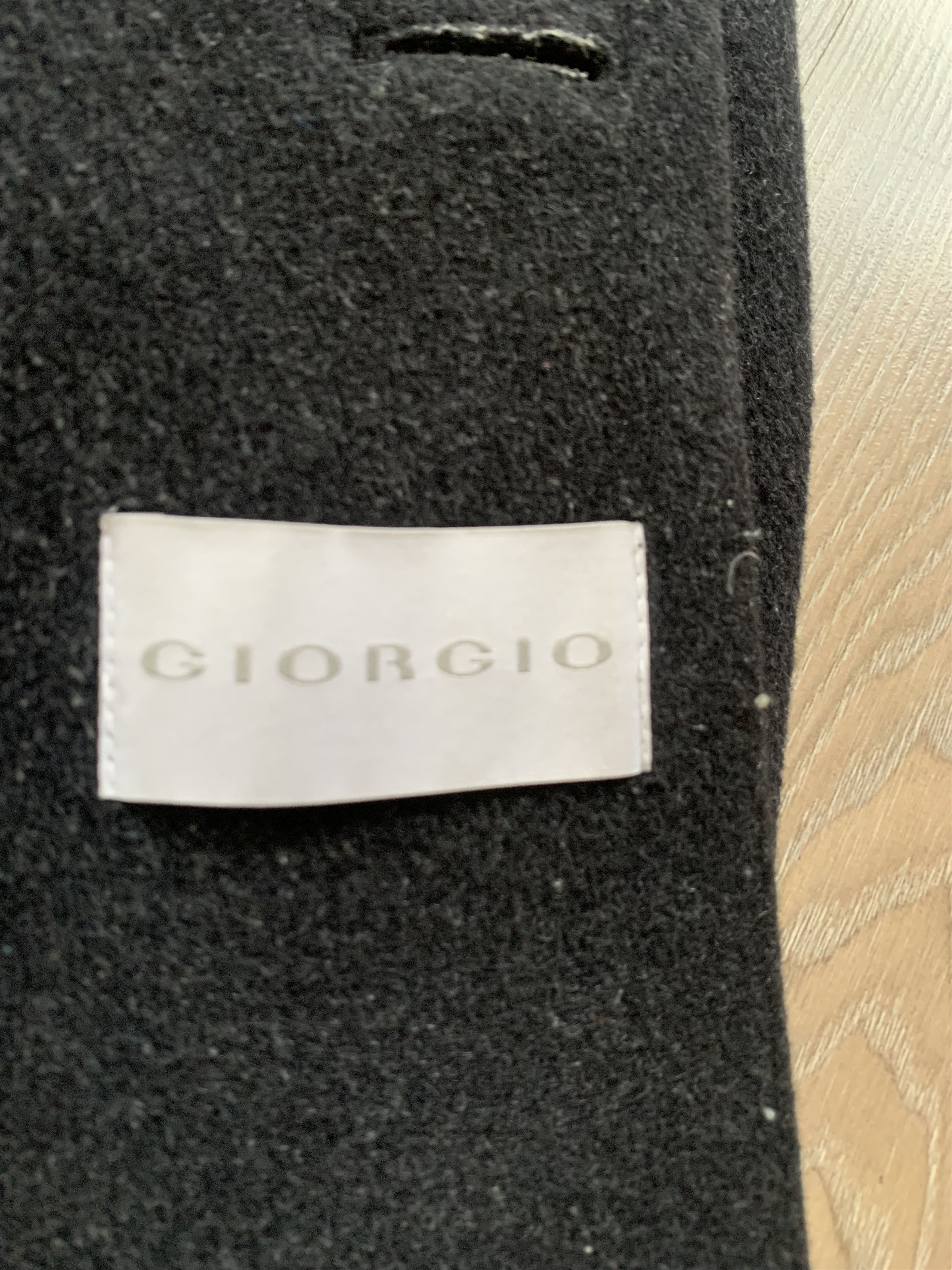 Other Giorgio Womens Black Heavy Wool Coat Size L / US 10 / IT 46 - 6 Thumbnail