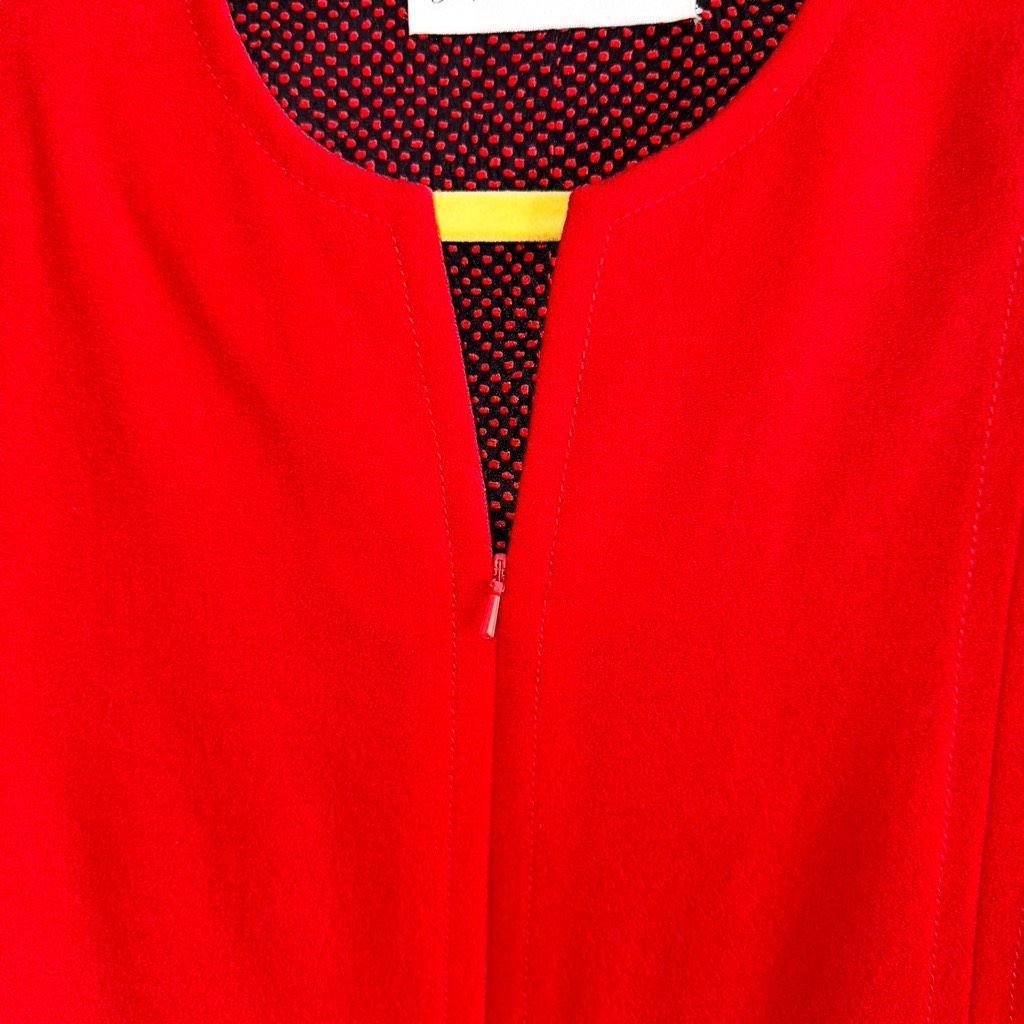 Other Linda McMillan Red L/S V-Neck Knit Dress Sz 12 Size XL / US 12-14 / IT 48-50 - 5 Thumbnail