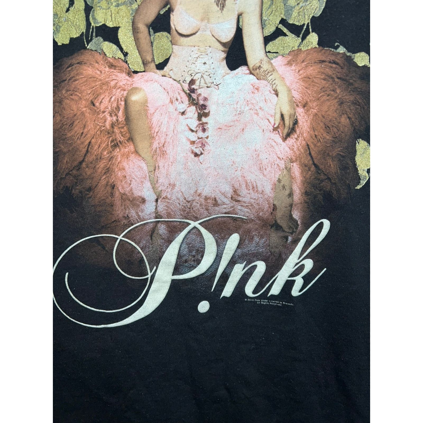 Pink Pink The Truth About Love Tour Shirt Black Tee 2013 Large Size US L / EU 52-54 / 3 - 4 Thumbnail