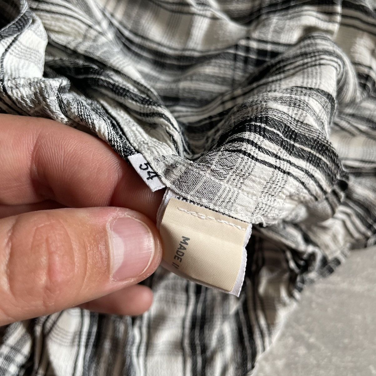 Versace × Vintage VERSACE 90s Shirt button up old money luxury jellyfish strip Size US S / EU 44-46 / 1 - 4 Thumbnail