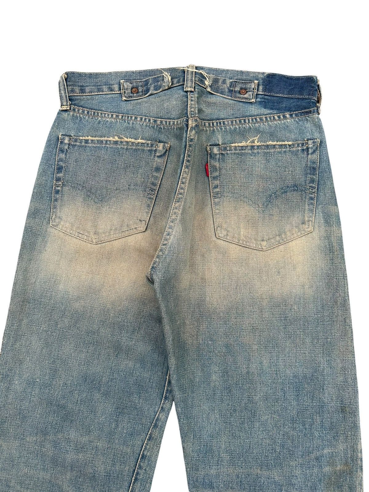 Kapital Buckle Back Vintage Levis Big E Selvedge Rusty Denim Jeans Size US 32 / EU 48 - 10 Thumbnail