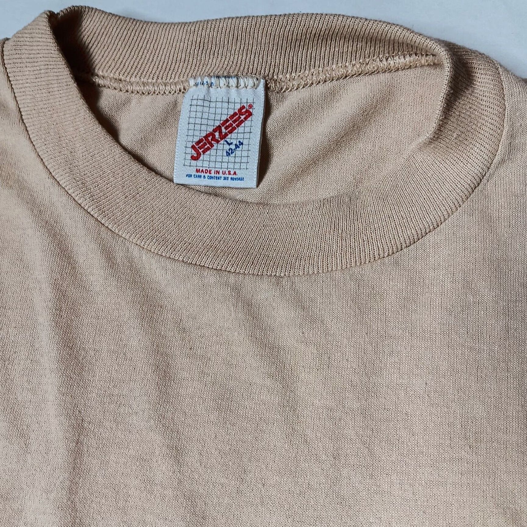 Jerzees VINTAGE Jerzees Eagle Boy Scout Shirt Large Troop 1221 Tan USA Shirt Mens Size US L / EU 52-54 / 3 - 5 Thumbnail