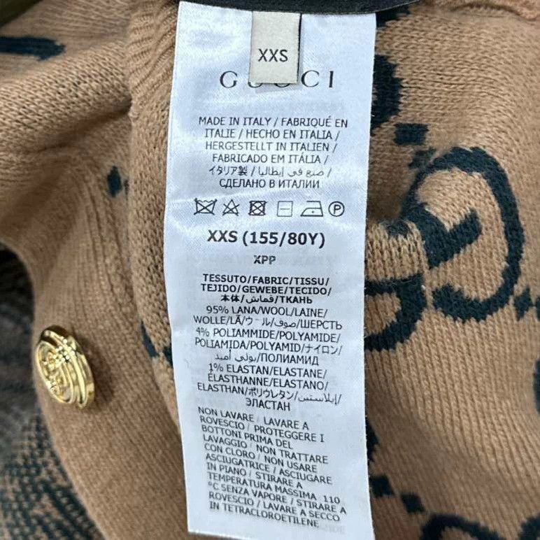 Gucci GUCCI GG Monogram Reversible Wool Cardigan XXS Size XXS / US 00 / IT 34 - 6 Thumbnail