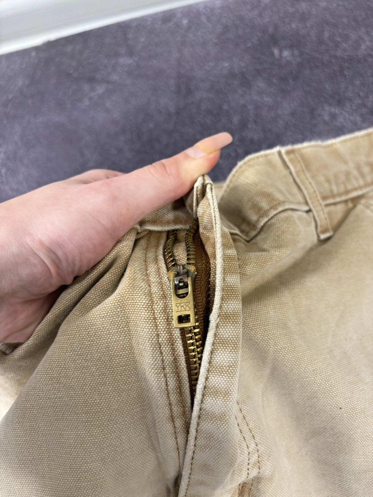 Carhartt Vintage 90s Carhartt USA Faded Work Hype Skate Baggy Pants Size US 38 / EU 54 - 13 Thumbnail