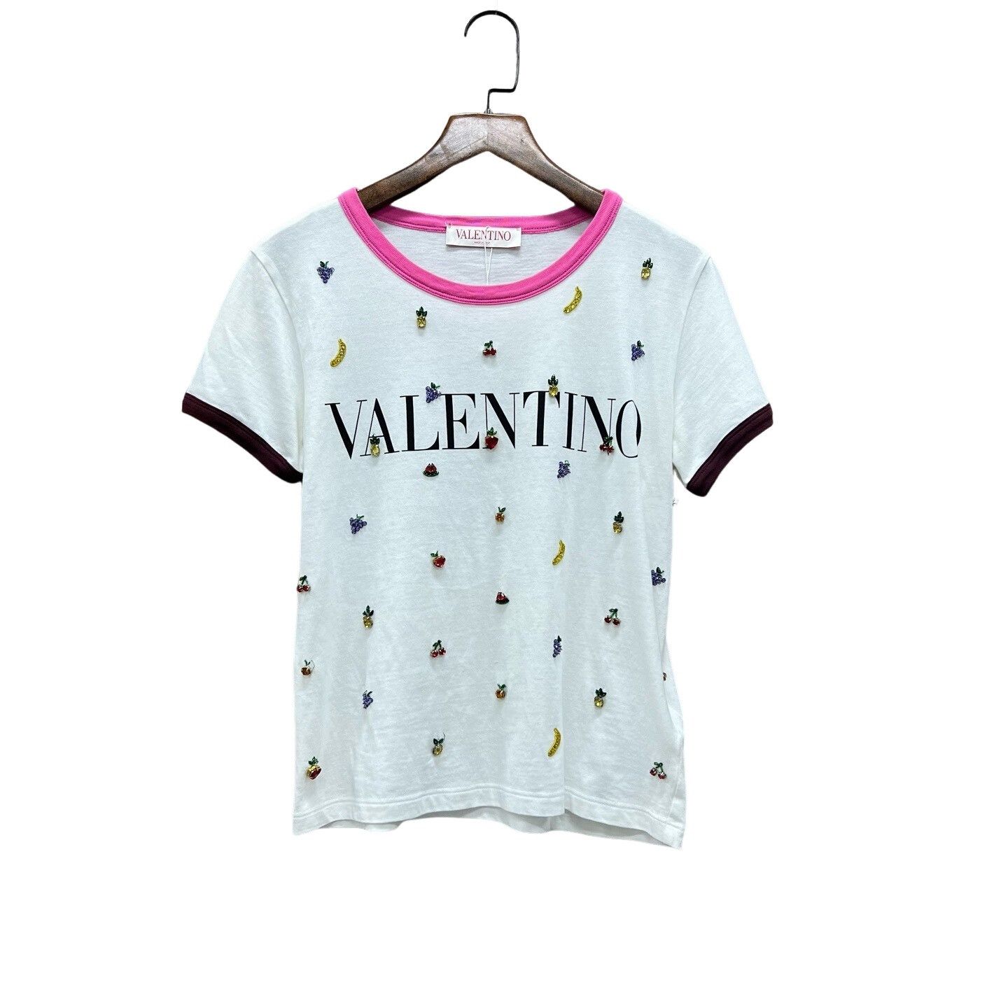 Valentino Valentino Beaded Fruit T-Shirt Size M Size M / US 6-8 / IT 42-44 - 1 Thumbnail