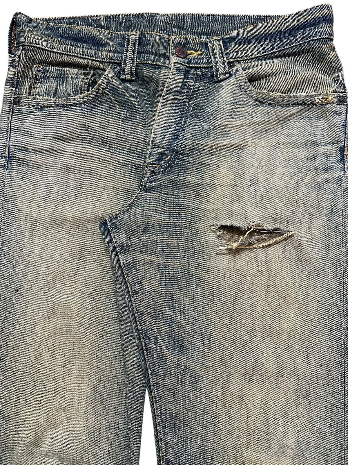 Japanese Brand Vintage Japanese Brand Blue Mud Wash Distress Style Loose Size US 31 - 4 Thumbnail