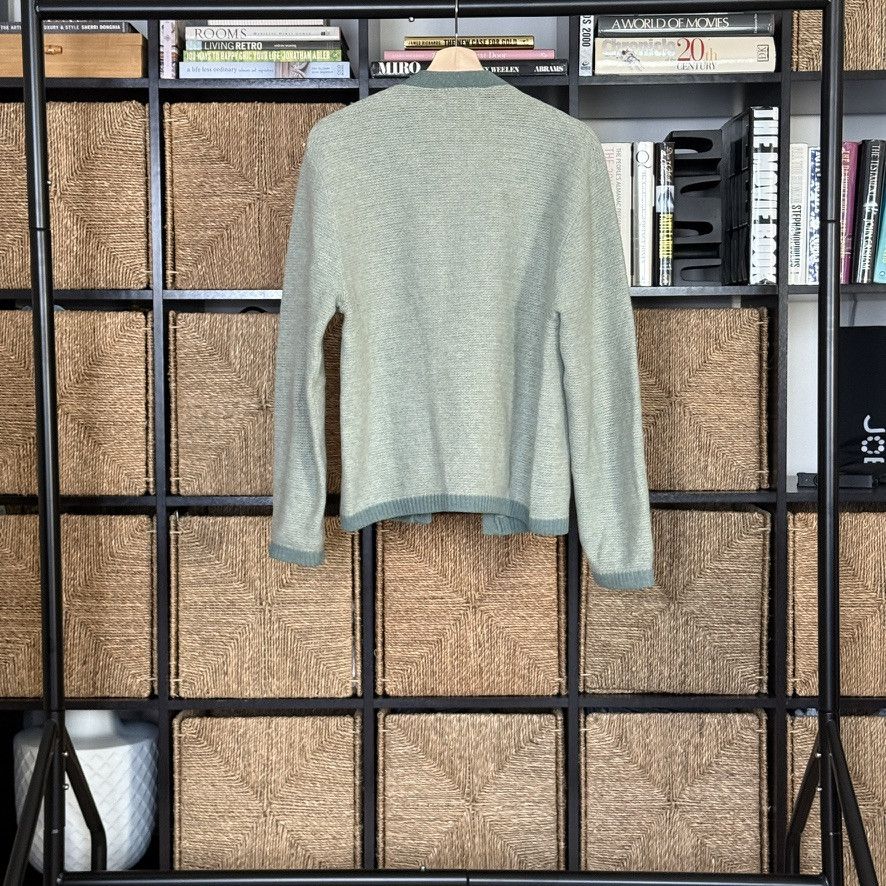 Vintage VINTAGE green cardigan Size US M / EU 48-50 / 2 - 2 Thumbnail