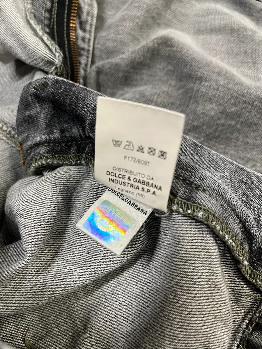 Dolce & Gabbana AW2004 Dolce & Gabbana Grey Cargo Double Knee Denim Jeans Size US 33 - 13 Thumbnail